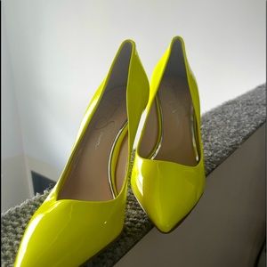 Jessica Simpson Neon Yellow Heels